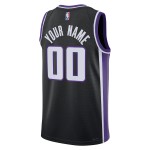 Maillot NBA Sacramento Kings Personnalisable Nike 2023-24 Icon Edition Noir Swingman - Homme